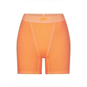 SKIMS COTTON RIB BOXERS APRICOT LARGE NWT